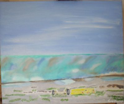 Strand maleri Fra Ulvshale p Mn