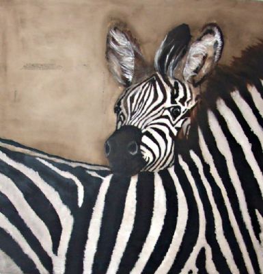 Dusk in the Reserve - Zebras