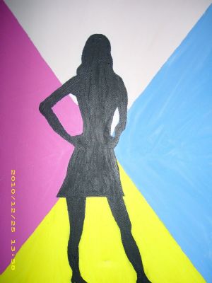 Silhouette woman