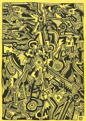 A yellow abstraction