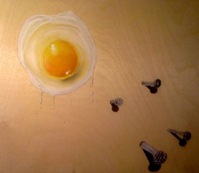Here it is! Finished....Egg on wood!..Pa