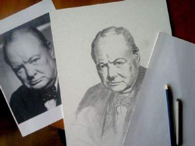 Winston-Churchill-stage-1,-oil-on-wood