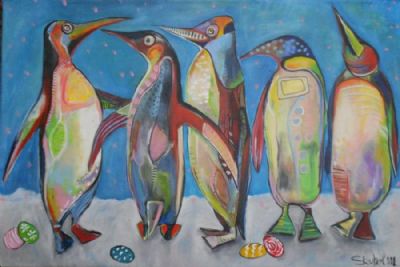 fest pingviner