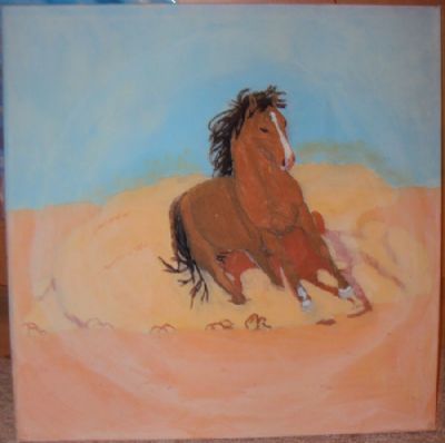 Hest i ørken