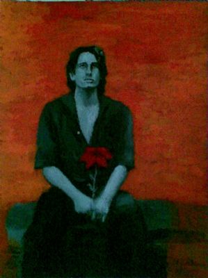 Jeff Buckley med blomst