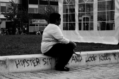 HIPSTER SIT ____ AND LOOK KOOL!
