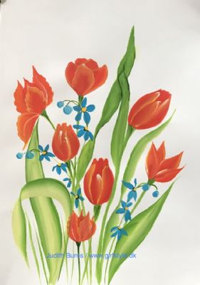 Rde tulipaner
