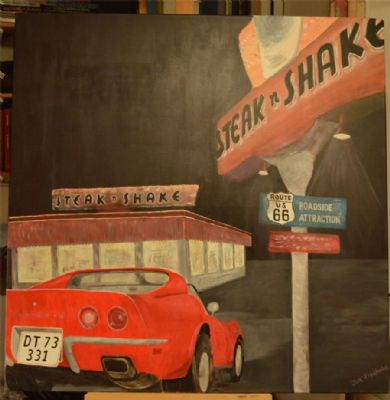 Red Corvette