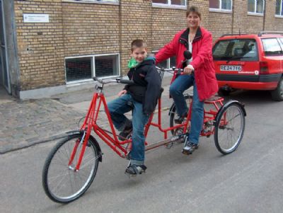 3-hjulet tandem fra Dan-Kunst.dk