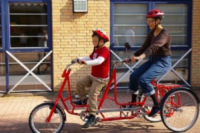 3-hjulet tandem fra Dan-Kunst.dk