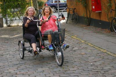 Parallelcykel til 2 personer