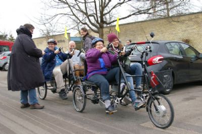 Parallelcykel til 4 personer 