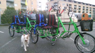 Parallelcykel til 4 personer