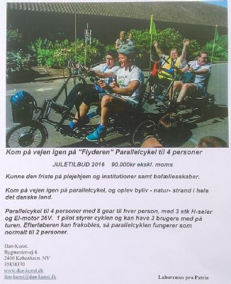 Juletilbud p Parallelcykel til 4 person