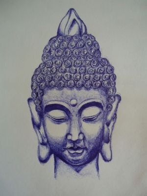 Kvinde Buddha Hoved