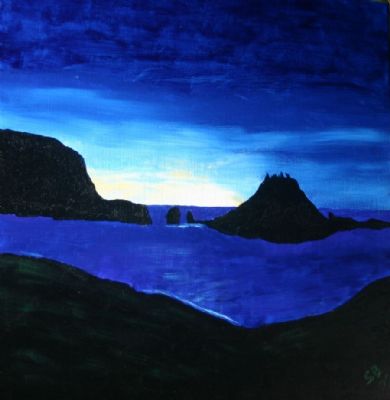 Midvagur by night-Faroy islands