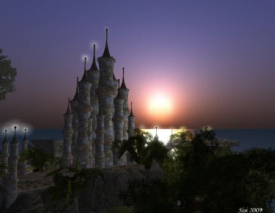 Fairy Castle in sunset