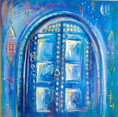 Blue door