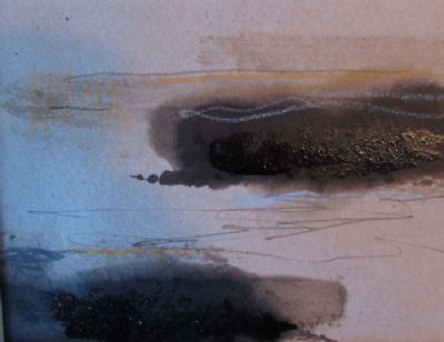 Tar, colour on grey paper 6