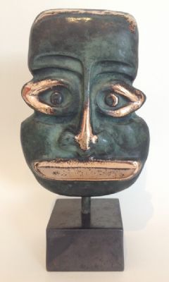 Afrikansk maske i bronze