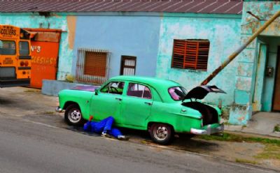Grn bil i Havana